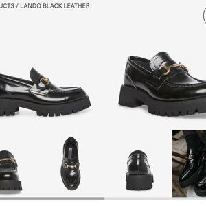 Steve Madden Black Loafers